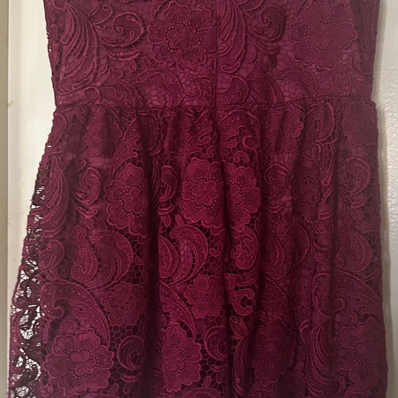 Adrianna Papell Lace Embroidery Dress - Picture 9 of 10